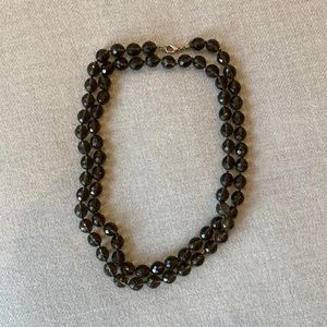 Club Monaco glass bead long necklace